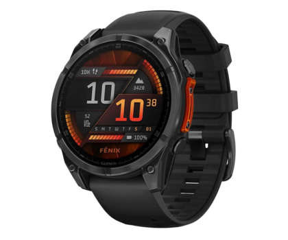 Smartwatch GARMIN Fenix 8 AMOLED Standard Edition 47mm Szary z czarnym paskiem (010-02904-00)